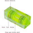 thumbnail image 2 of Juego de 4 mini niveles de burbuja de alta precisión de tres líneas - 52,2 x 18 x 15 mm - Verde, 2 of 5