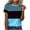 Light Blue, variant on yillto Women Summer Tshirts Striped Short Sleeve Tee Tops Round Neck Casual Dressy Tunic Blouse Outfits