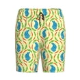 thumbnail image 4 of Wukai Blue Rabbit Men’s Short Pajama Pants With Pockets Soft Sleep Pj Shorts for Men-, 4 of 6