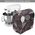 thumbnail image 2 of Abstract Stand Mixer Cover, Modern Geometric Triangles Stripes Dots Repetitive Illustration, Kitchen Appliance Organizer Bag Cover with Pockets, 5 Quarts, Brown and Multicolor, by Ambesonne, 2 of 4