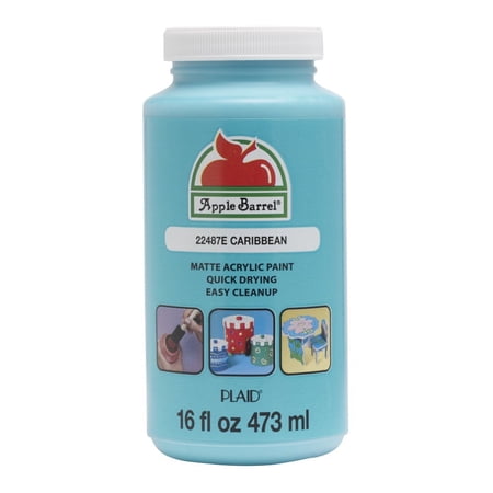 Apple Barrel Acrylic Craft Paint, Matte Finish, Caribbean, 16 fl oz