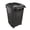 32 Gallon, variant on 32 Gallon Outdoor Trash Can with Lid, Heavy-Duty Wheeled Garbage Bin for Backyard, Deck or Garage, Black, Can with Attached Snap Lock Lid and Heavy-Duty Handles (32 Gallon)