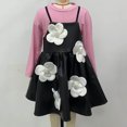 thumbnail image 5 of Ensemble 2 Pcs Rose Garçon Fille Enfants Fille Garçon Assorti Chandail à Manches Longues T-Shirts Robe pour Enfant Col Rond Imprimé Floral Mini Petit Chaud 2 Pcs Uni Hiver Automne T-Shirts 2 Pcs 2025 3 Ans, 5 of 5