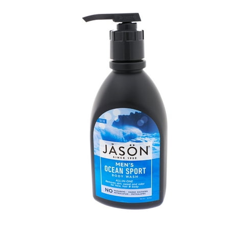 (2 pack) (2 Pack) JASON Men's All-in-One Ocean Sport Body Wash, 30 oz. (Packaging May Vary)