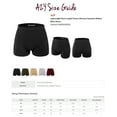thumbnail image 5 of A2Y Women's Lightweight Short Length Fitness Workout Seamless Ribbed Biker Shorts Black ML, 5 of 5