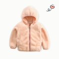thumbnail image 4 of BXINGOHAI Baby Toddler Girls Boys Fleece Hoody Jacket Zip Up Teddy Coat Shape Warm Winter Outwear Fall Winter Thick Hoodie Coats Pink,6-7 Years, 4 of 6