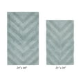 thumbnail image 4 of Better Trends 2 Piece Bathroom Rug Set 100% Cotton Extra Soft Tufted Bath Rug Water Absorbent Non-Slip Bath Mat Machine Washable (Blue) Hugo Collection, 4 of 6