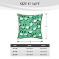 thumbnail image 4 of Fotbe Sheep Zzz Pattern Velvet Decorative Throw Pillow Covers with Elegant Piping, Soft Plush Cushion Cover for Sofa, Bed, Car, Office-20"x20", 4 of 8