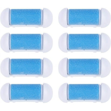 10pcs Pedicure Refills Callus Remover Replacement Roller Heads Foot Dead Skin Remover Rollers(blue)