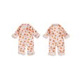 thumbnail image 2 of BemeyourBBs Baby Girls Halloween Pajamas Pumpkin/Ghost Print Button up Jumpsuit, 2 of 9