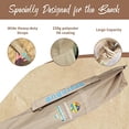 thumbnail image 2 of Beach Umbrella Bag - Waterproof & Foldable Beach Bag for Umbrellas with Wide Padded Shoulder Strap & Molded Carry Handle - Tan, 2 of 4
