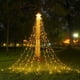 thumbnail image 2 of Cadena de luces LED - 3,5 m - alimentada por energía solar - resistente al agua - para árboles de Navidad, uso interior y exterior (blanco cálido), 2 of 5