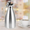 thumbnail image 1 of LAFGUR Insulated Coffee Carafe, 2L Stainless Steel Insulation Pot Silver Double-Deck Vacuum Jug Flask For Household Office Coffee Shop Restaurant, 1 of 8