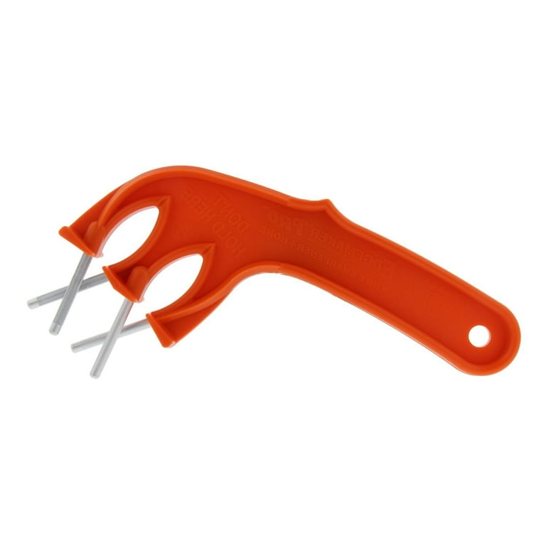 The Edgemaker Knife Sharpener Pro 331- Perfect for Sharpening & Honing any  Blade, Durable, Safe & Easy to Use- Orange