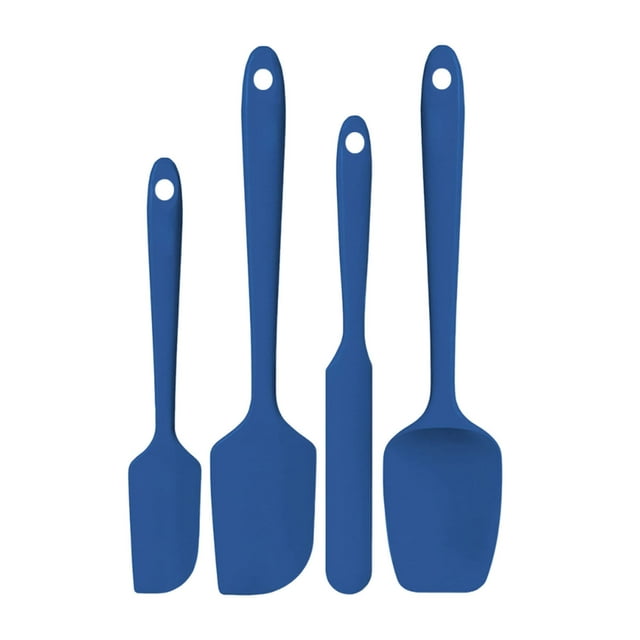 Kieccall Silicone Spatula Set 4 Piece Kitchen Baking Scraper Kit For Home Kitchen Food Mixing Cake Decorating