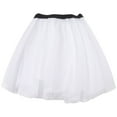 thumbnail image 2 of Tutu Skirt for Kids Girls Layered White Tutu Elastic Waist Kids Ballet Skirt Birthday Dresses, 2 of 4