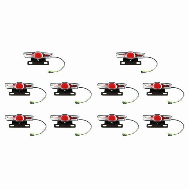 10X Bicicleta Eléctrica 5 Luz Trasera Led Bicicleta Eléctrica Luz Bicicleta E