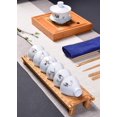 thumbnail image 2 of 1 Pack Eco-friendly Natural Bamboo Tea Cup Storage Drain Rack, Portable Foldable Cup Holder, Kung Fu Tea Set and Tea Ceremony Accessories, 2 of 5