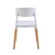thumbnail image 4 of 4 Sillas Eames de comedor Midtown Concept Estocolmo con patas de madera estilo nórdico blanco, 4 of 8