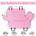thumbnail image 2 of [ Cubierta para Asiento de Auto para Perros NECKORY Impermeable para Asiento Trasero Rosa/Gris ], 2 of 7
