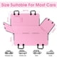 thumbnail image 2 of [ Cubierta para Asiento de Auto para Perros NECKORY Impermeable para Asiento Trasero Rosa/Gris ], 2 of 7