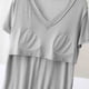 thumbnail image 5 of Fiudx Camisas de Mujer Blusa de Mujer Lisa Casual Moda Cuello Redondo Regular Sin Mangas Ropa de Dormir Tops, 5 of 5