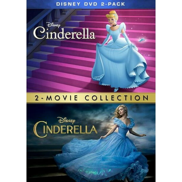 ske Tegn et billede Usikker Cinderella (1950) / Cinderella (2015) (DVD + DVD) - Walmart.com