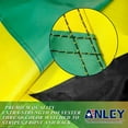 thumbnail image 3 of Anley EverStrong Series Embroideried Jamaica Flag 3x5 Foot Heavy Duty 210D Polyester - Jamaican National Banner Flags, 3 of 6