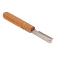 thumbnail image 2 of Peine multifunción para pelar mascotas, elimina el pelo flotante, cuchillo para pelar perros con mango de madera para gatos y perros., 2 of 14