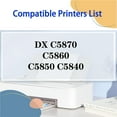 thumbnail image 2 of Compatible Toner Cartridges Replacement GPR-61 C-EXV58 for Canon DX C5870 C5860 C5850 C5840 Printers, High Yield 42,500 Pages, 2 of 7