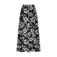 thumbnail image 5 of HomeGardon Maxi Skirts for Women Long Skirts Summer Women's Printed Elastic Waistband Pleated Pocket Skirt with Mid Calf Skirt,S-XXXXXL, 5 of 5