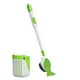 thumbnail image 2 of Bathroom Toilet Brush Plunger Wall Mounted Brush Flexible Brush Clean To Corner And With Cover Cleaner Brush Set, 2 of 7