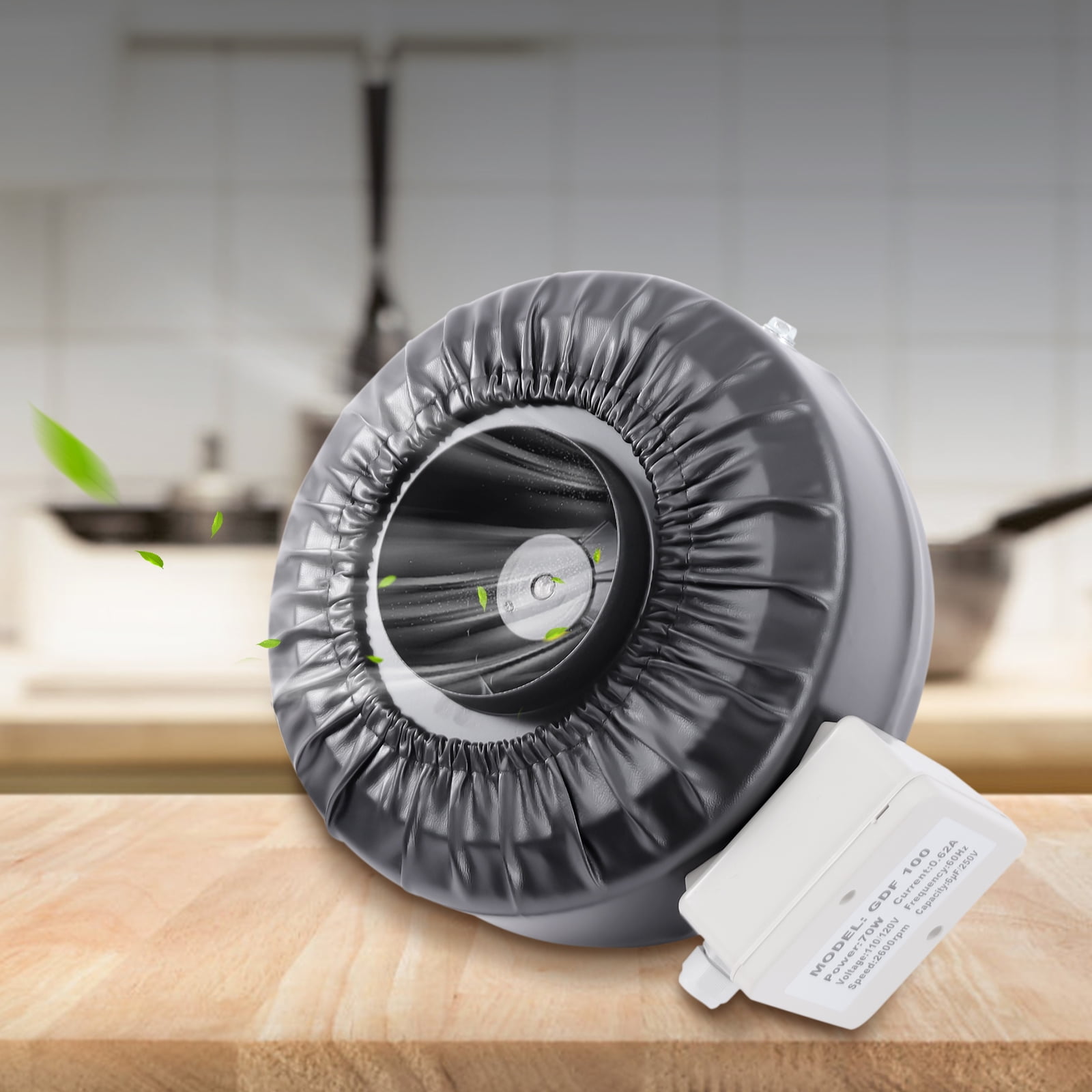 Miumaeov Inline Fan Industrial Grade Duct Exhaust Fan Combinable with HEPA Filter & Carbon