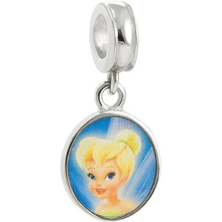 Tinkerbell Heart Charm - Connections from Hallmark Stainless Steel Disney Tinkerbell Dangle Charm