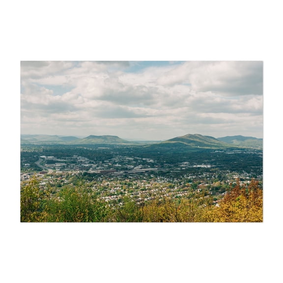 Over Roanoke 02 - Roanoke Virginia Photography Unframed Wall Art Print 5 x 7 inches