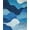 Blue, Pattern 6, variant on ODIKA 4'x6' Machine Washable Non-Slip Area Rug, Modern Petal Mosaic with Overlapping Rounded Shapes and Subtle Ombre Layers High Traffic Rug, Coral, 140978