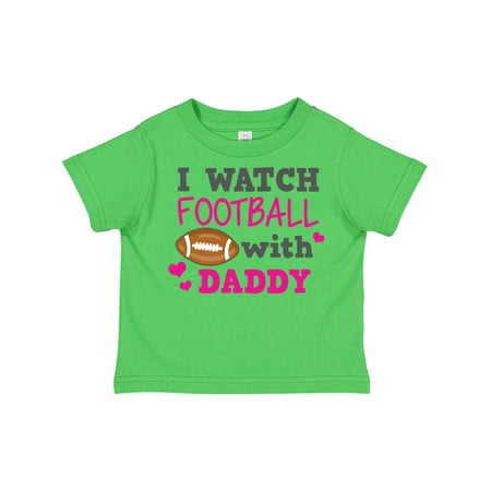 

Inktastic I Watch Football with My Daddy Gift Toddler Boy or Toddler Girl T-Shirt
