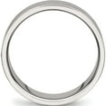 thumbnail image 3 of Stainless Steel Polished With Brushed Center Cz 6mm Grooved Band (Size 6) Made In China sr521-6, 3 of 6