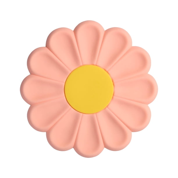 Posavasos de silicona Tapetes de silicona Protección de mesa Soporte multiusos para ollas y sartenes Rosa