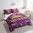 thumbnail image 3 of Feelyou Fashion Crown Bedding Comforter Set 7pcs, Couple Anniversary King Bedding Sets, 3 of 8