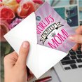 thumbnail image 4 of NobleWorks Funny Mother's Day Greeting Card w/ 5x7 Envelope (1 Card), for Men, Women, Mom World's Okayest Mom C9195MDG, 4 of 6