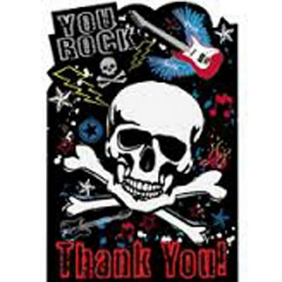 Party Rock Thank You Note Set w/ Envelopes (8ct)