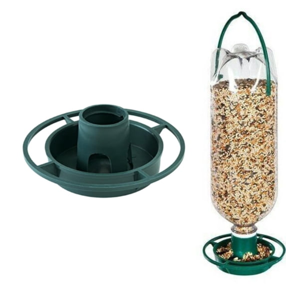 SSNTSY 3pcs 4.9" Outdoor Bird Feeder, Wild Bird Waterer, Plastic Hanging Bird Feeding Station, Green DIY Bird Feeder for Outdoors Garden Outside Water Cooler Tree Yard Decoration