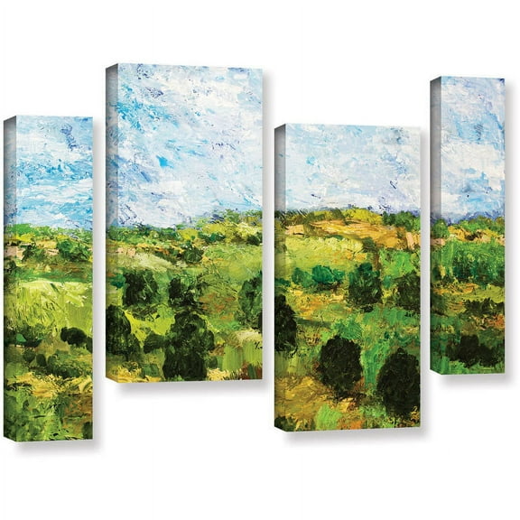 ArtWall Allan Friedlander "Just Roll Along" 4-Piece Gallery-wrapped Canvas Staggered Set