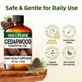 thumbnail image 4 of Kukka Cedarwood Essential Oil with Aromatherapy Stone - 100% Pure Calming Woody Scent for Diffuser, DIY, Cleaning, Hair & Skin - 4 fl oz, 4 of 6