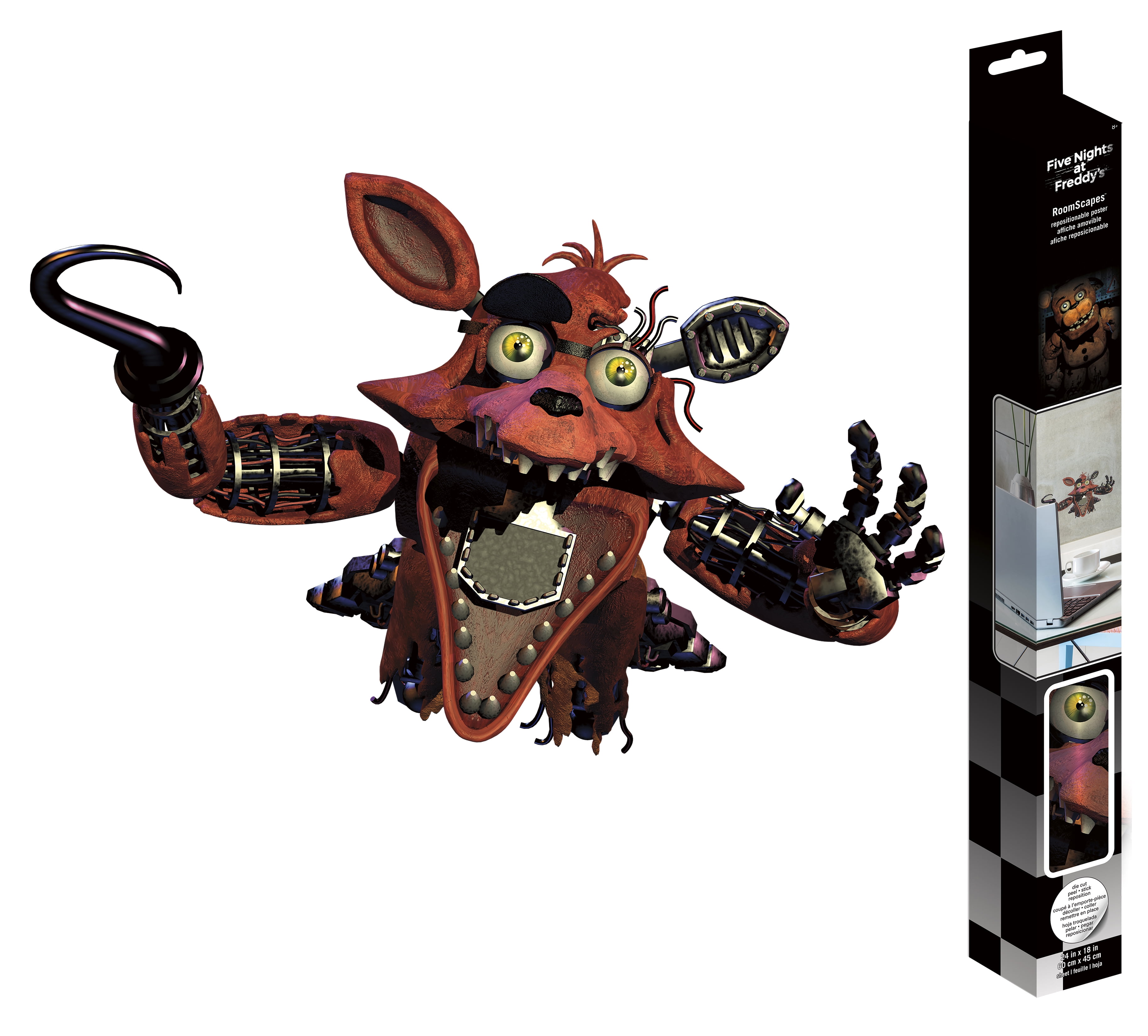 Five Nights At Freddy S Foxy Roomscapes Poster Decal 18 X 24