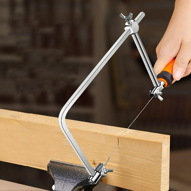 Mini Coping Saw Adjustable Woodworking Nonslip Hand Saw