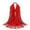 Red, variant on HNMKIU Elegant Wrap Shawl with Lace Tassel Detail for Hijab Long Stole Style Women Fashion Khaki,One Size