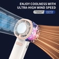 thumbnail image 3 of 100-speed high-speed digital display ice cooling semiconductor fan USB portable handheld small fan, 3 of 10
