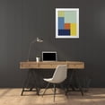 thumbnail image 3 of Grayscale 12x14 White Modern Wood Framed Museum Art Print Titled - Bright Blocks I, 3 of 4